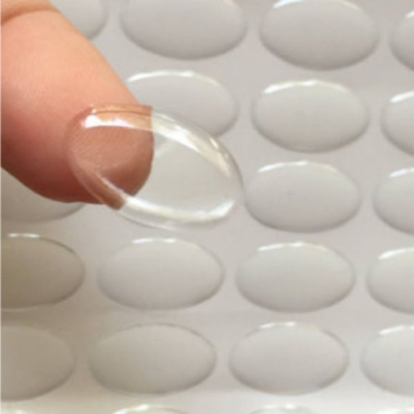 Circle Epoxy Stickers - Round Resin Domes Dots Bottle Cap Adhesive